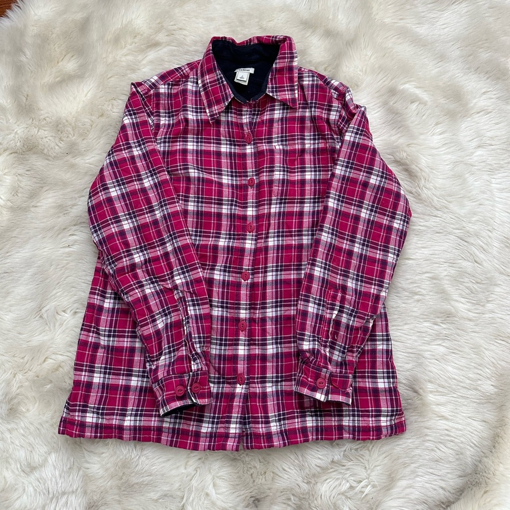 LL Bean lined flannel